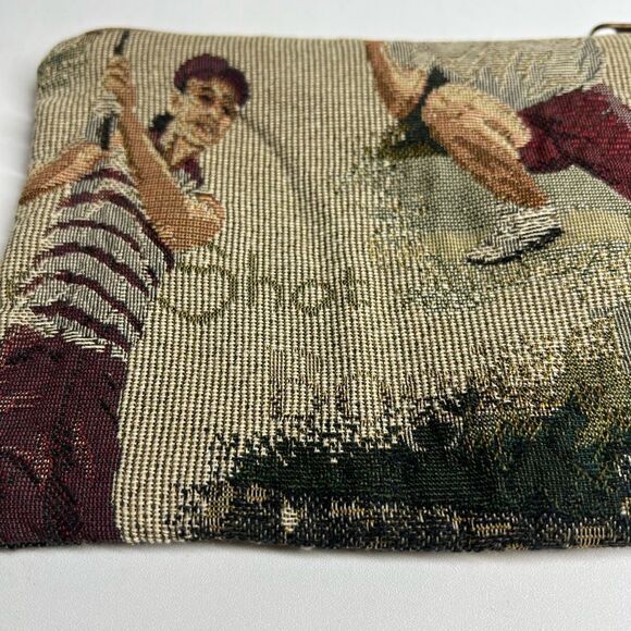 Dee Dee Vintage Canvas Mini purse Cosmetic Bag Organizer - Picture 4 of 10
